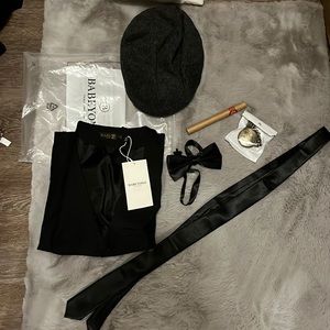 Mob Style Black & Grey Costume Accessories Set